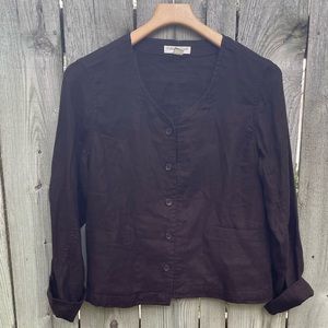 Coldwater Creek Brown Lightweight Jacket size 10